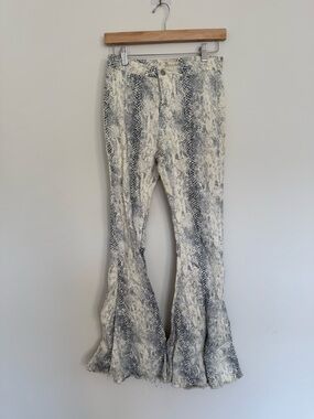 Altar’d State Snake Print Bell Bottoms